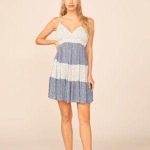 NEW w/ TAGS - Ocean Drive/Vintage Havana Blue/White Floral Printed Cami Dress